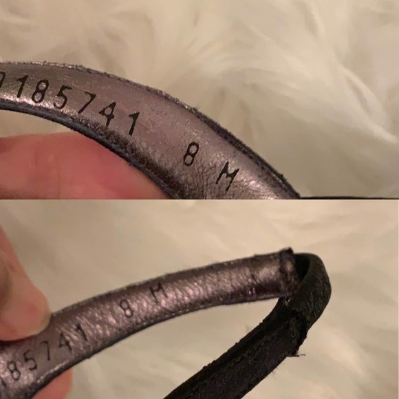 DELMAN black satin & crystal slingback heels 8 - Picture 16 of 16